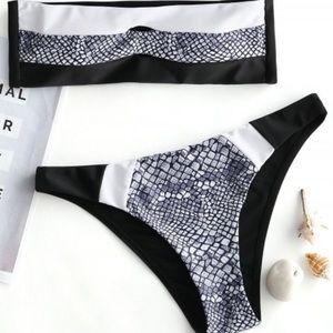 Stone print bikini set